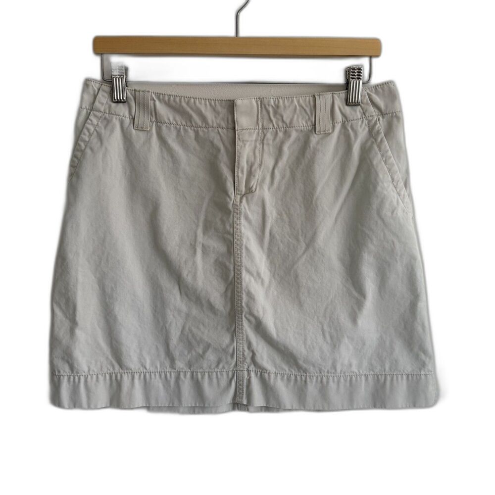 Lilly Pulitzer Women’s Size 6 Khaki Cotton Mini Skirt Preppy Resort Pockets